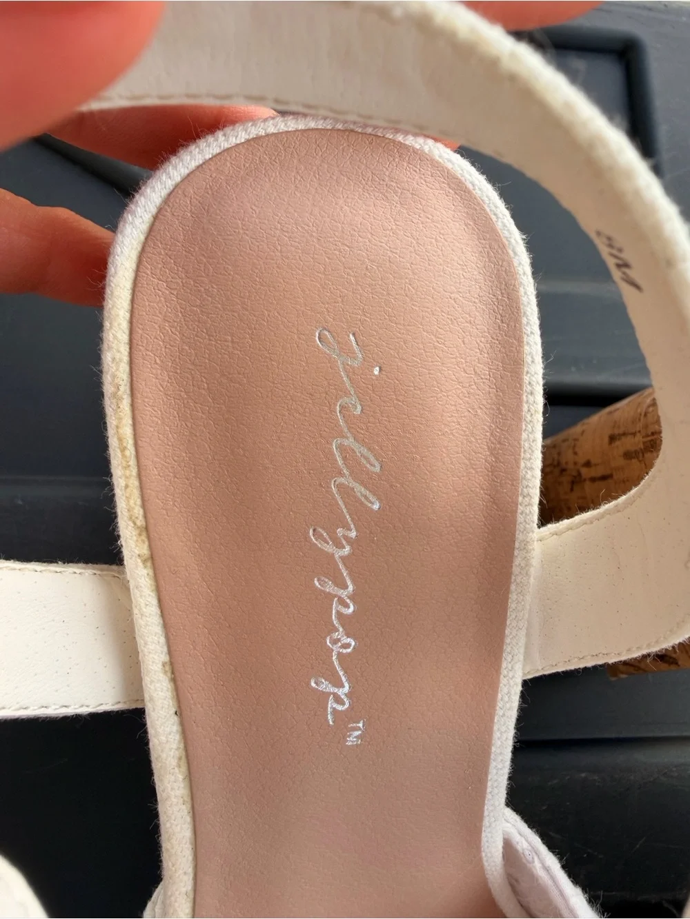 Jellypop White Bow Espadrille Wedge Sandals